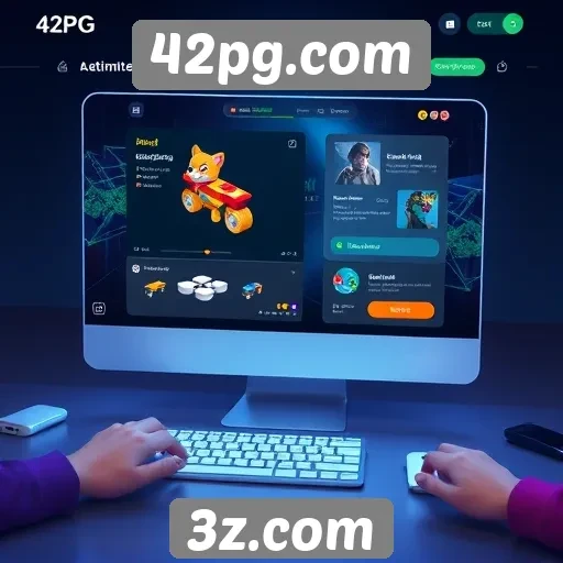 Explorando a interface do usuário em 42pg.com